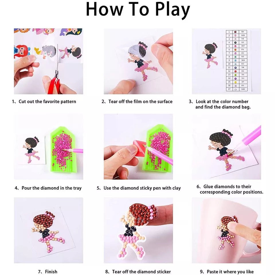 Diamond stickers الاستكرز الالماسي