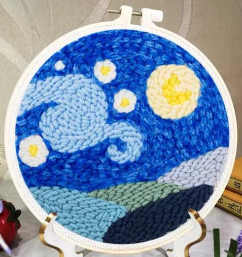 Punch Needle Embroidery تطريز بقلم الإبره