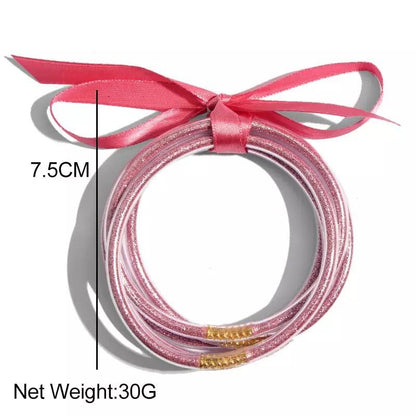 أساور ربل لامعة Glitter Bangles Set