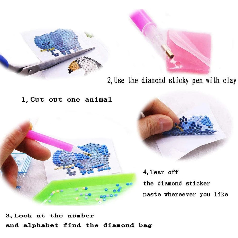 Diamond stickers الاستكرز الالماسي