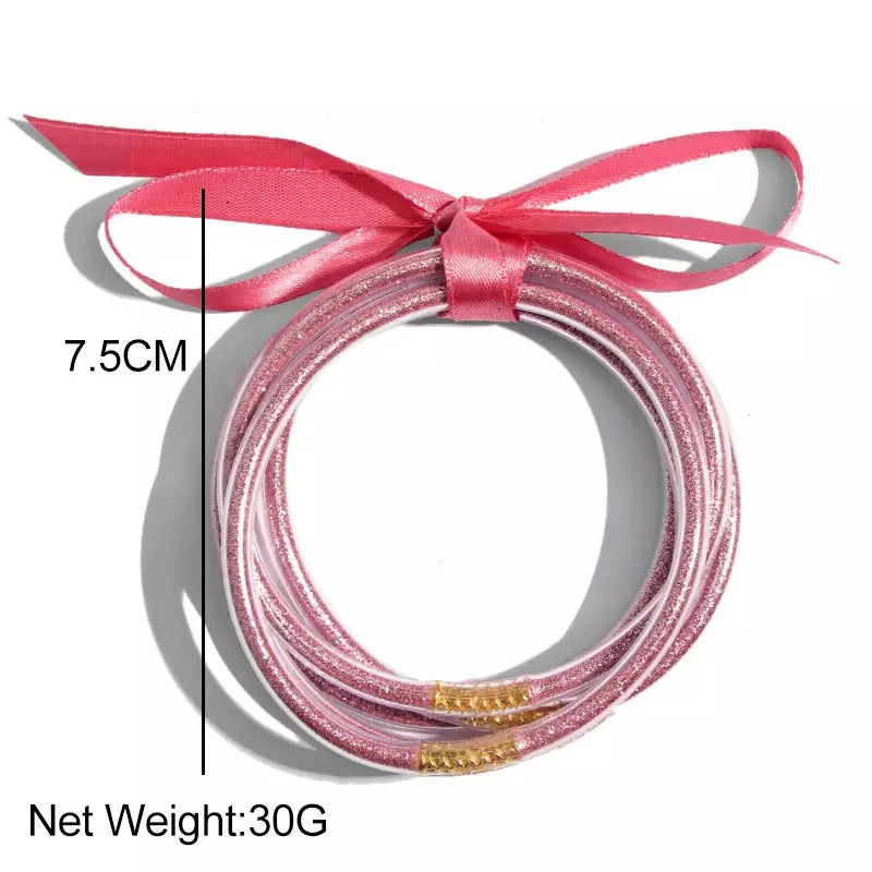 أساور ربل لامعة Glitter Bangles Set